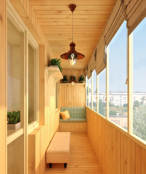 spectacular balcony made of wood